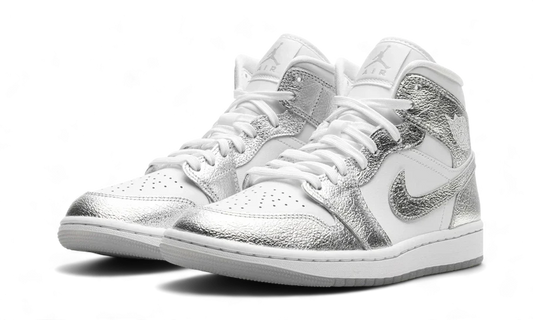 Air Jordan Air Jordan 1 Mid Crinkled Chrome - FN5031-100