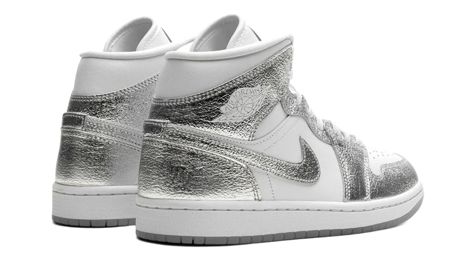 Air Jordan Air Jordan 1 Mid Crinkled Chrome - FN5031-100