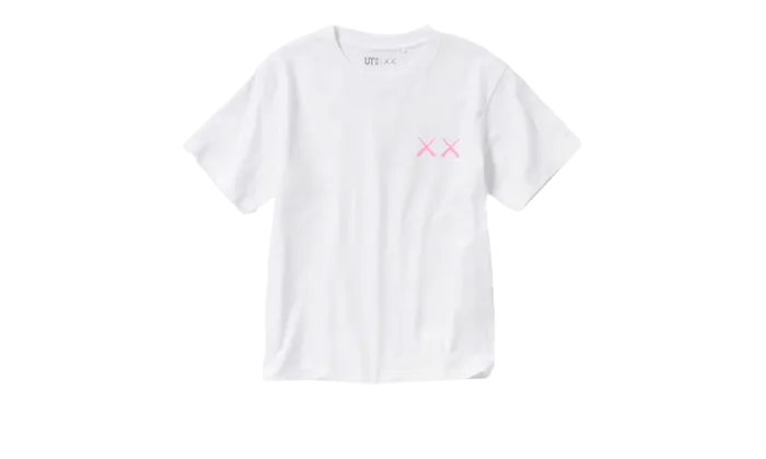 Uniqlo T-Shirt KAWS Pink Graphic - 467774
