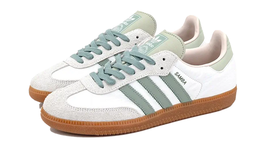Adidas Samba OG Cloud White Silver Green - ID0492