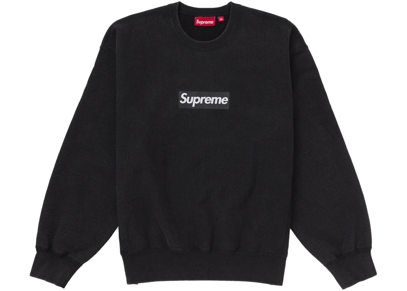 Supreme Washed Box Logo Crewneck Black - SUPR-SWBLCB-BLACK