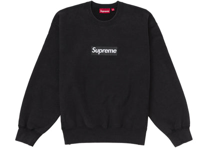 Supreme Washed Box Logo Crewneck Black - SUPR-SWBLCB-BLACK