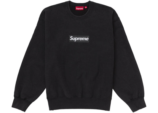 Supreme Washed Box Logo Crewneck Black - SUPR-SWBLCB-BLACK