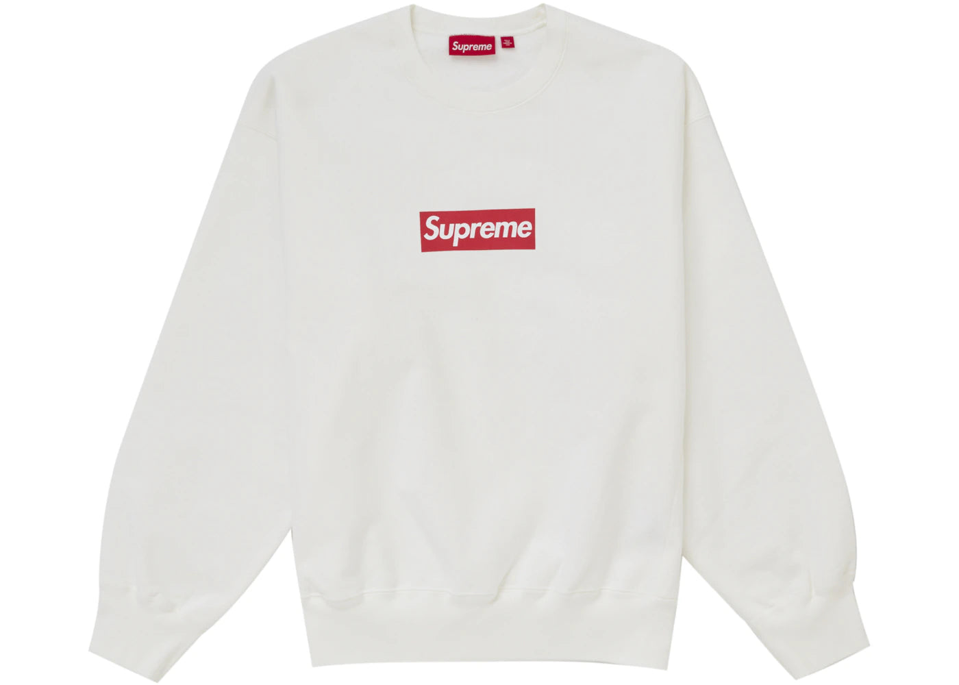 Supreme Washed Box Logo Crewneck White - SUPR-SWBLCW-WHITE