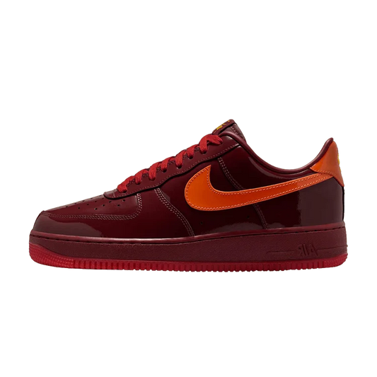 Nike Air Force 1 Low 'Patent Leather Dark Team Red' - Nike Sneakers | Mush Kicks