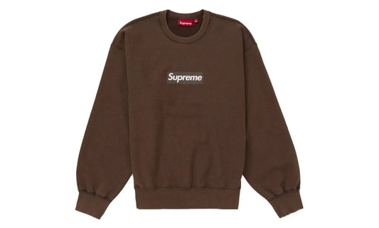 Supreme Washed Box Logo Crewneck Brown - SUPR-SWBLCB-BROWN