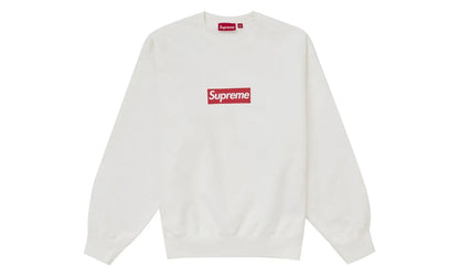 Supreme Washed Box Logo Crewneck White - SUPR-SWBLCW-WHITE