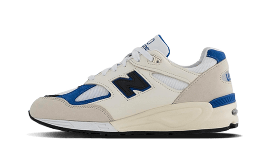 New Balance 990 v2 Made In USA White Blue - M990WB2