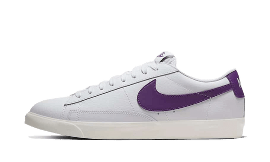 Nike Blazer Low Leather White Purple - CI6377-103