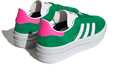 Adidas Gazelle Bold Green Lucid Pink - IG3136