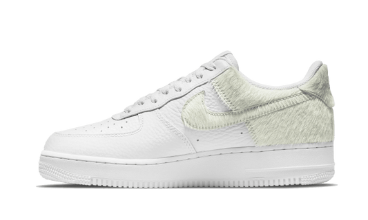 Nike Air Force 1 Low White Pony Hair Heel - DM9088-001