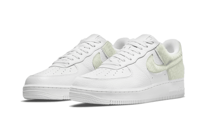 Nike Air Force 1 Low White Pony Hair Heel - DM9088-001