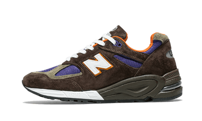 New Balance 990 V2 Made In Usa Brown Purple - M990BR2
