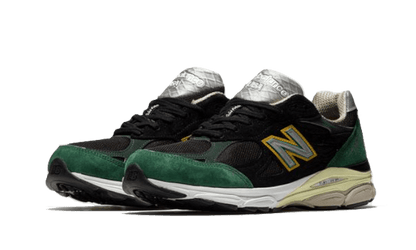 New Balance 990 V3 Black Green Yellow - M990CP3