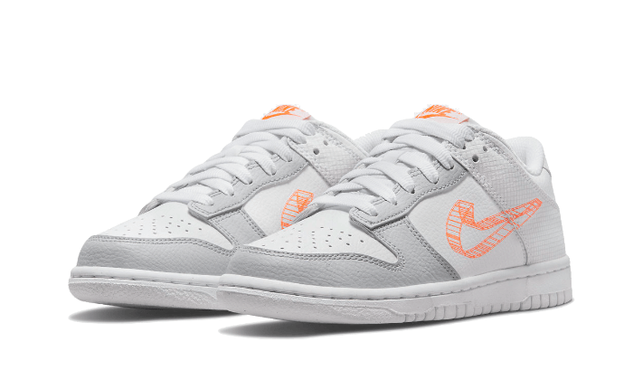 Nike Dunk Low 3D Swoosh White Grey - DR0171-100