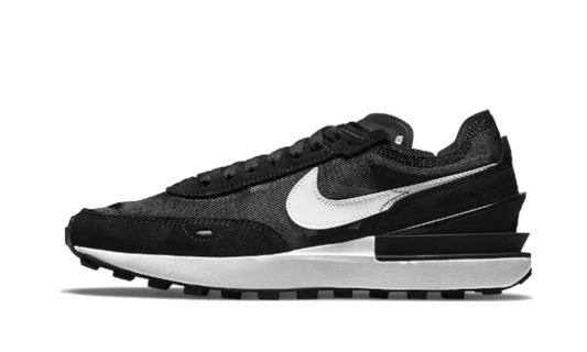 Nike Waffle One Black White Swoosh - 